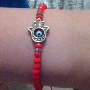 Evil eye bracelet.